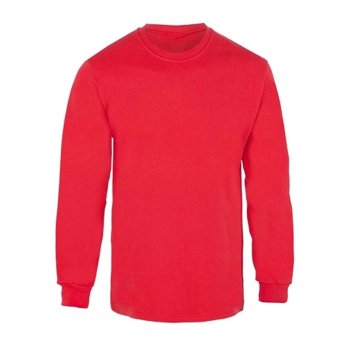 Bisiklet Yaka 2 İplik Sweatshirt Kırmızı