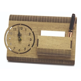 Ahşap Masaüstü Saat