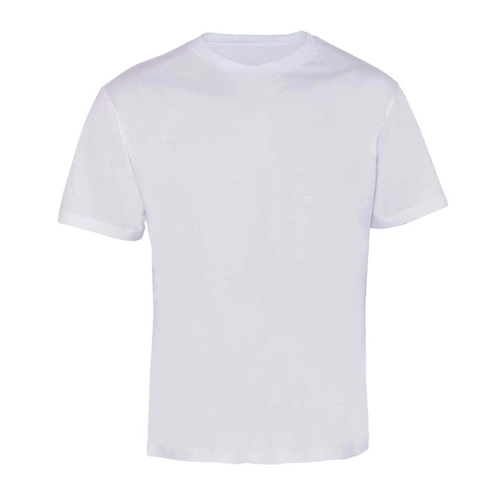 Bisiklet Yaka 1/30 Kompakt Penye Tişört Beyaz