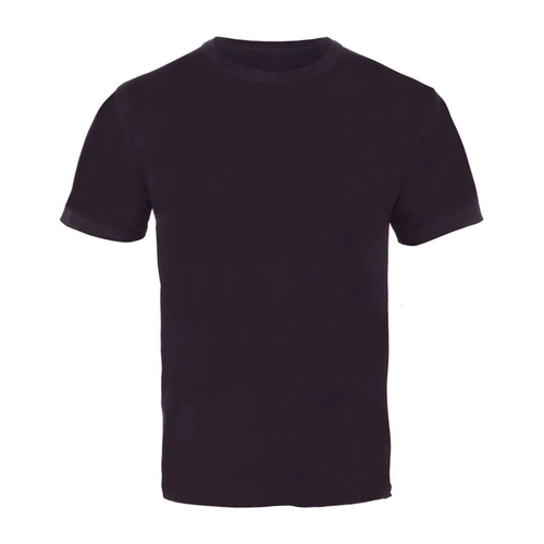 Bisiklet Yaka Open End Tişört Siyah